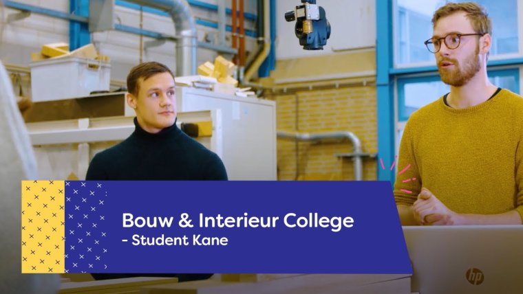 YouTube video - Student Kane over de richting Hout op het Bouw & Interieur College